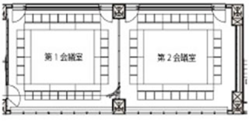 第1・第2 会議室の全体図